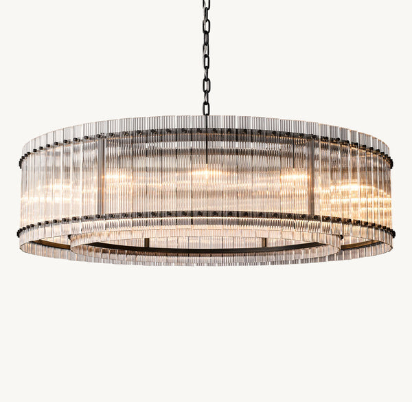 SUN MARCUS GLASS ROUND CHANDELIER 60"