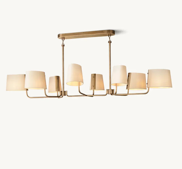 Martineau Linear Linen Chandelier 72"