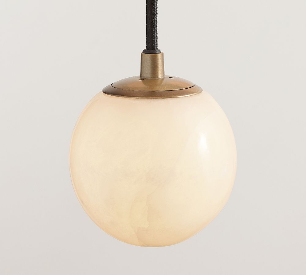 Raina Alabaster Linear Multi Globe Chandelier (46")