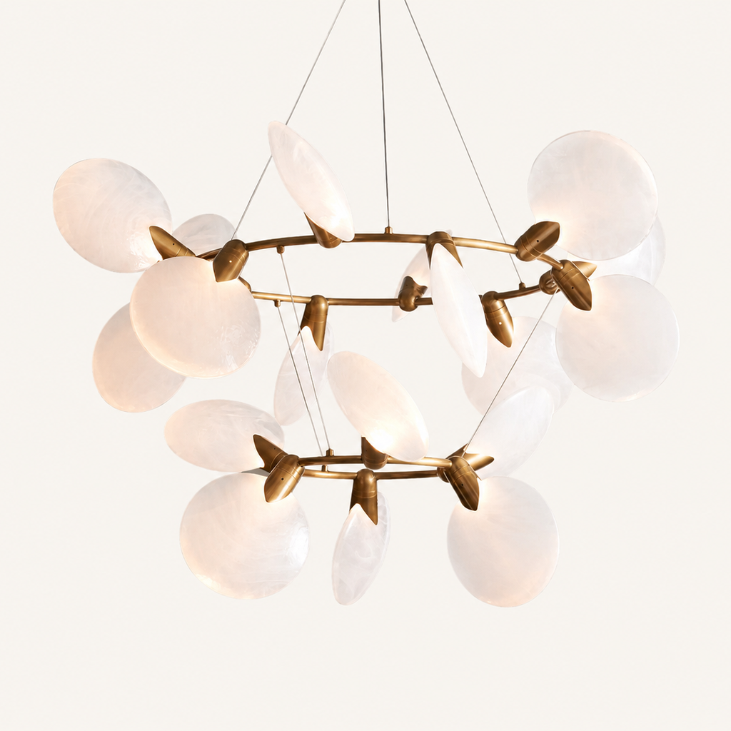 Lyla 2-Tiered Halo Chandelier