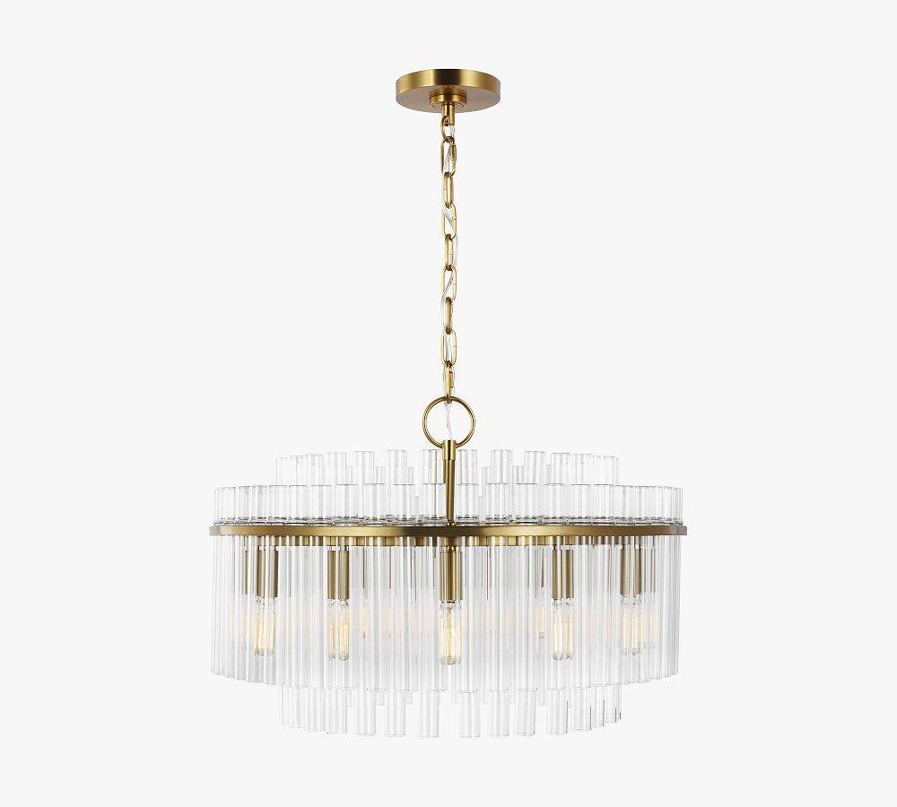 Scarlett Round Glass Chandelier (24"-32")
