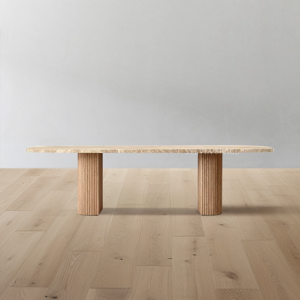 Mulholland Stone Rectangular Dining Table