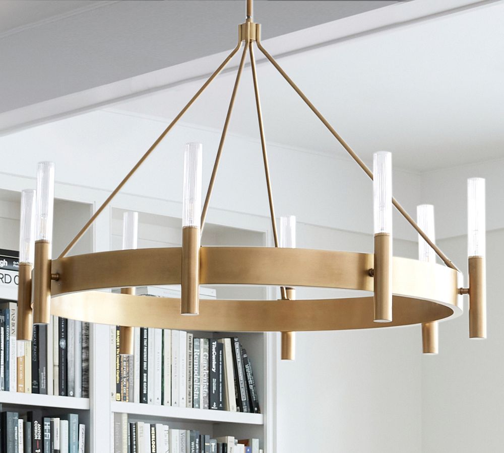 Somerset Metal Round Chandelier (44")