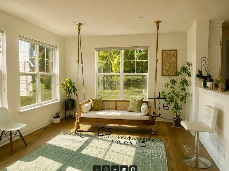 Custom - Swing Sofa with Pillows