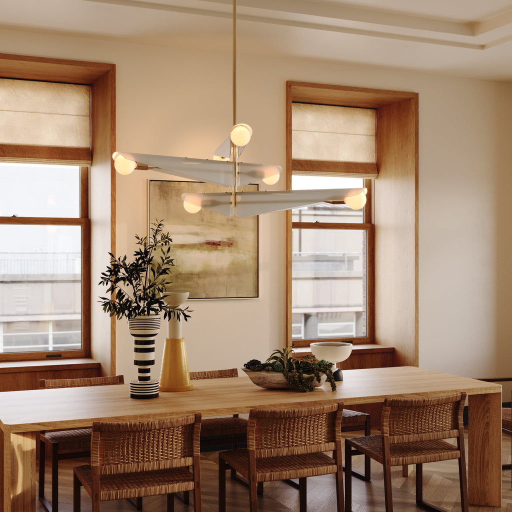 Lunaecyn Chandelier Solid Brass & Glass 47.25